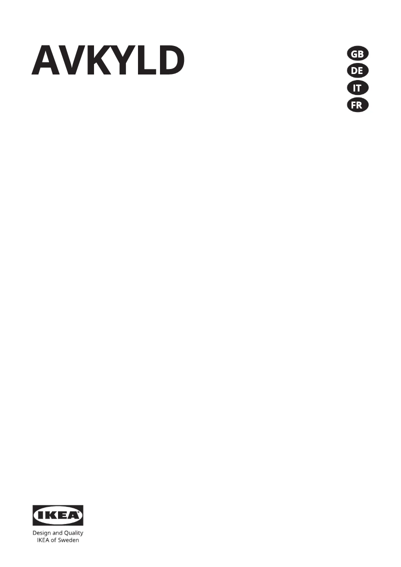 Image de la première page du manuel de l'appareil AVKYLD 704.998.35