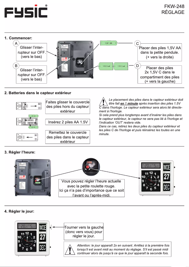 Imagen de la primera página del manual del dispositivo FKW-248