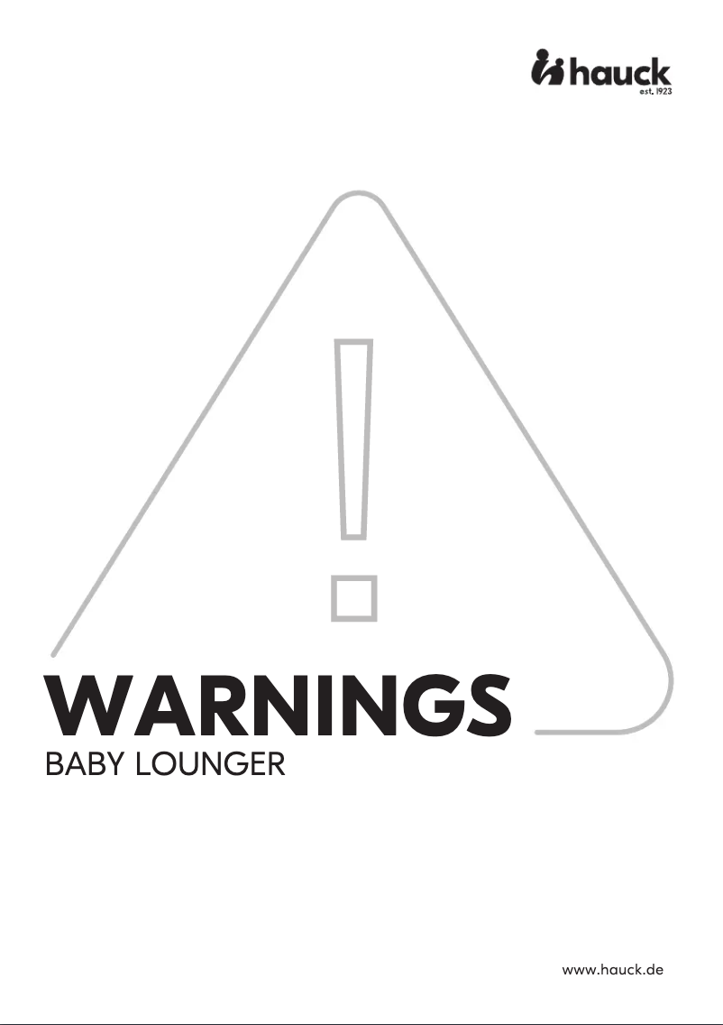 Image de la première page du manuel de l'appareil Baby Lounger 2