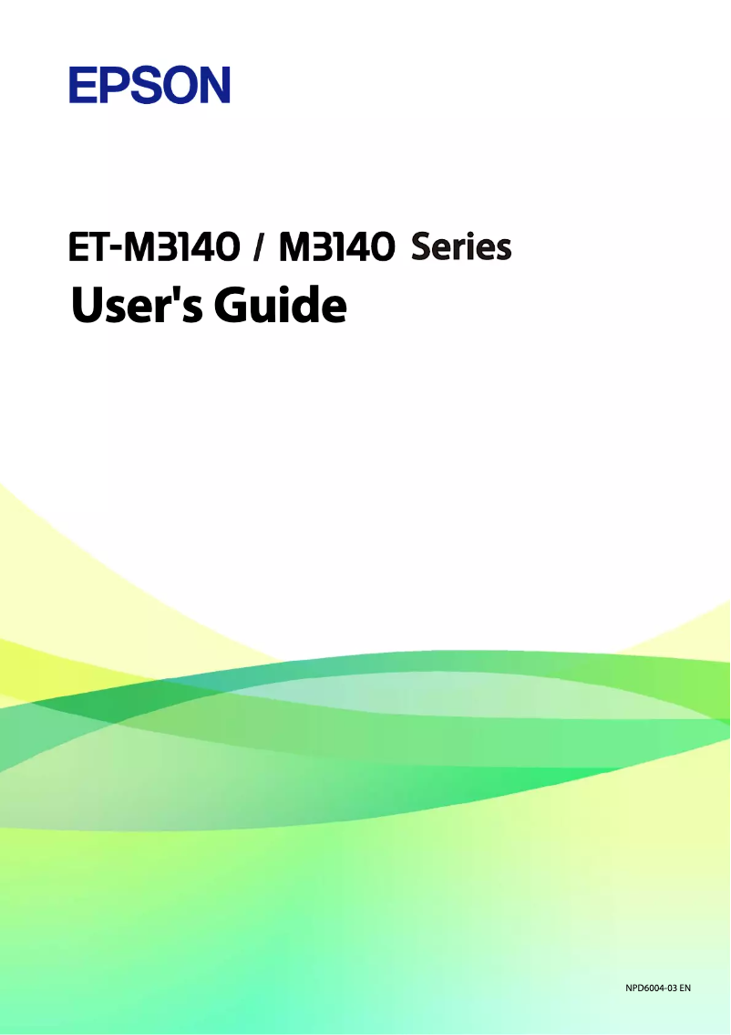 Página 1 del manual Manual de usuario Epson EcoTank M3148