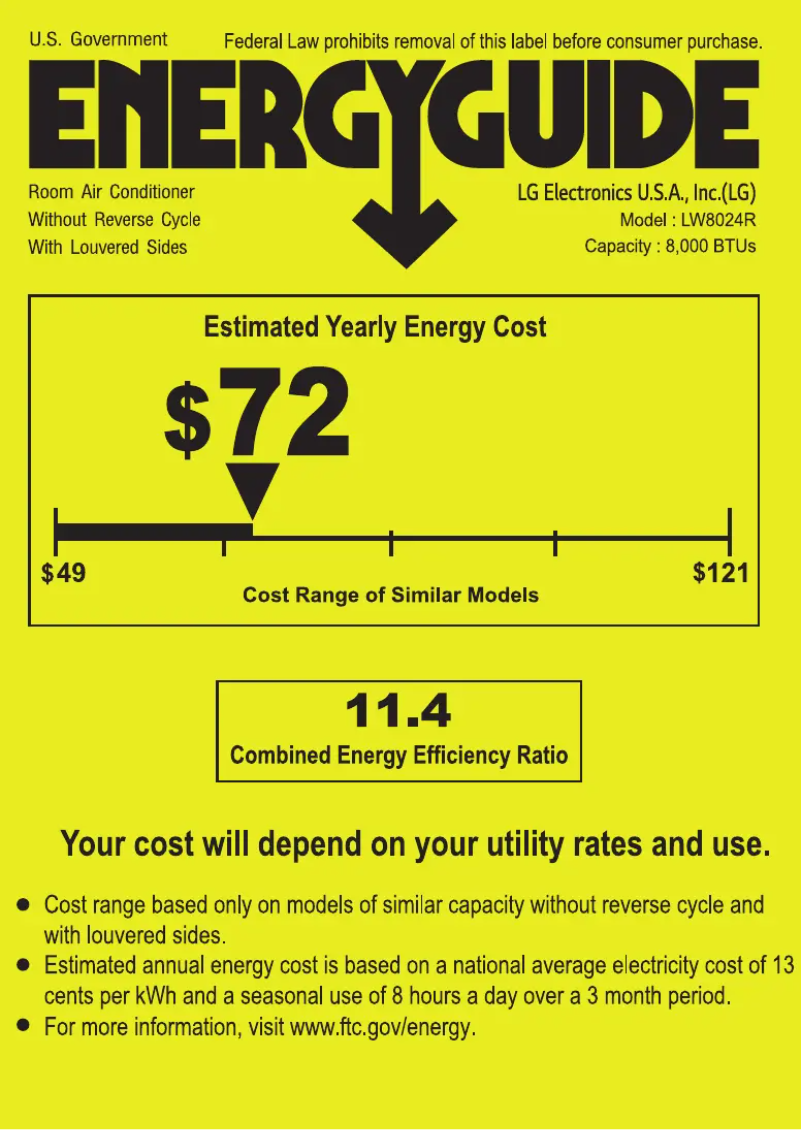 Image de la première page du manuel de l'appareil LW8024R