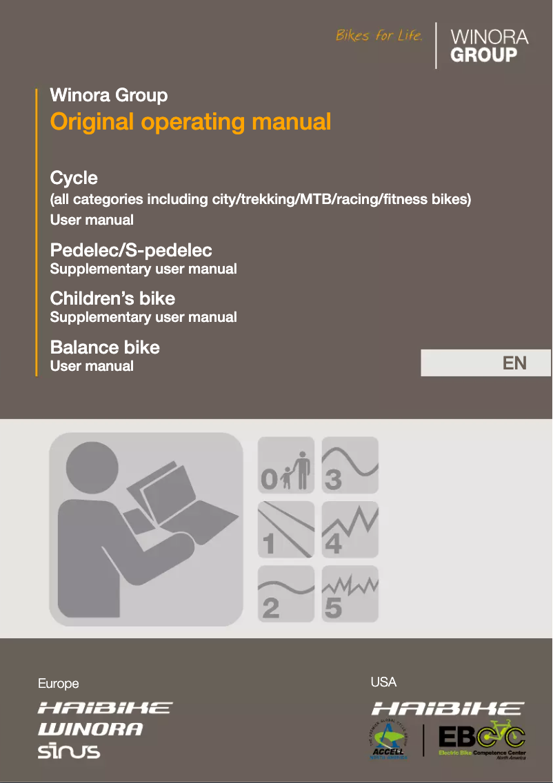 Page 1 de la notice Manuel utilisateur Winora City