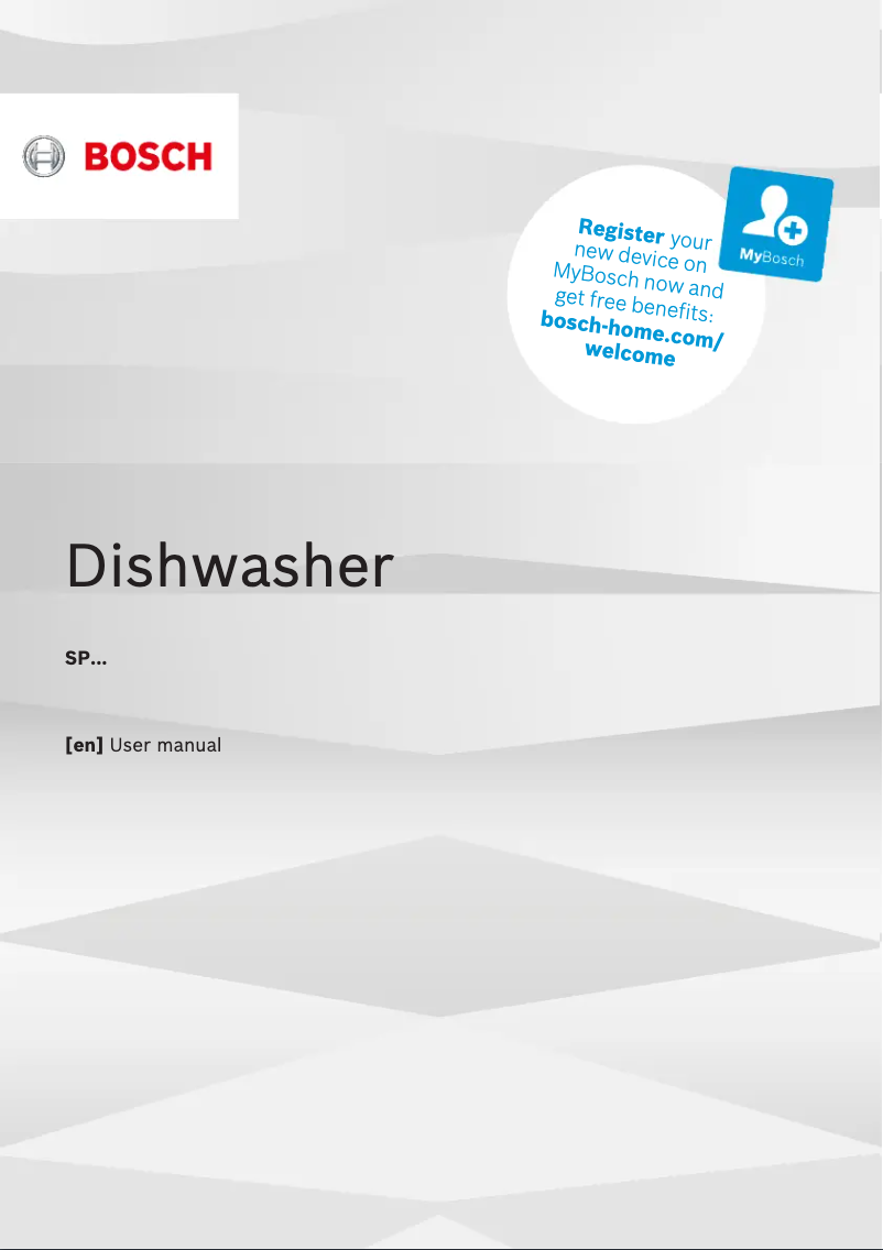 Page 1 of the manual User Manual Bosch Serie 4 SPS46II00G