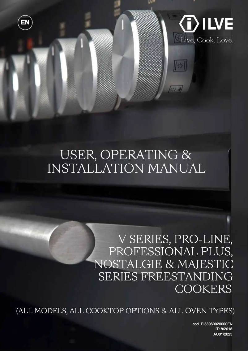 Page n°1 - Manuel utilisateur Ilve PD106DWE3