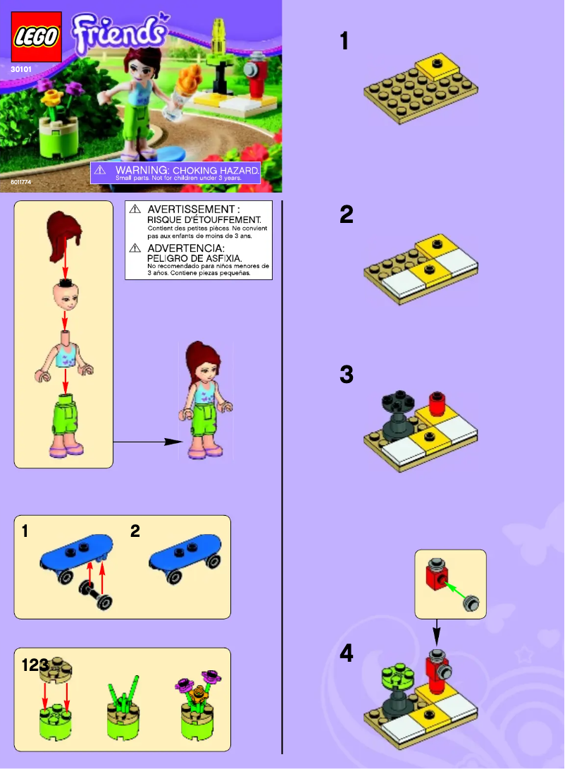 Page 1 de la notice Manuel utilisateur Lego 30101