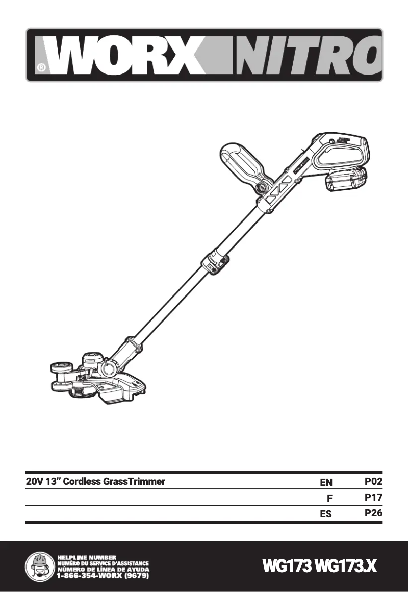 Page n°1 - Manuel utilisateur Worx WG173
