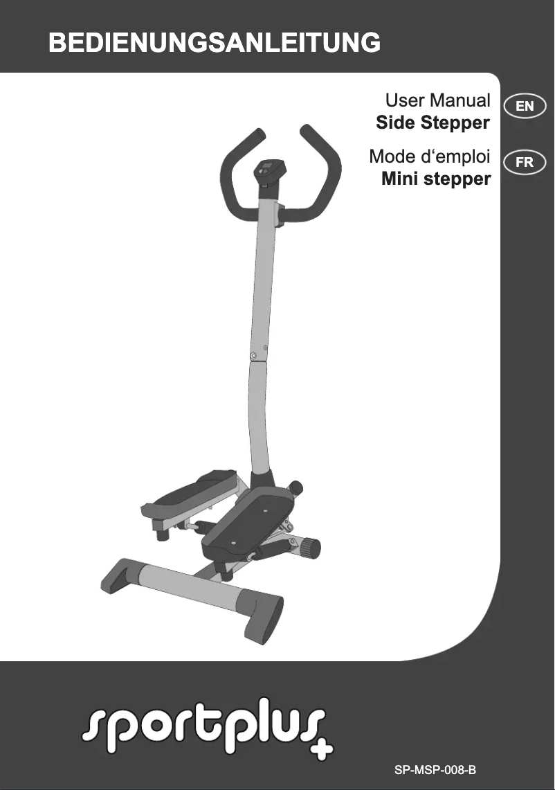 Page 1 de la notice Manuel utilisateur SportPlus SP-MSP-008-B