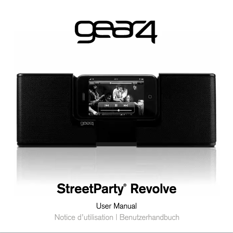 Page 1 de la notice Manuel utilisateur Gear4 StreetParty Revolve