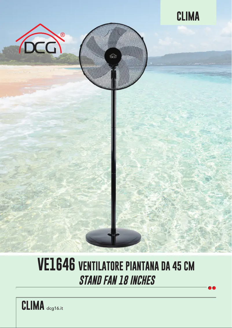 Page 1 de la notice Manuel utilisateur DCG VE1646