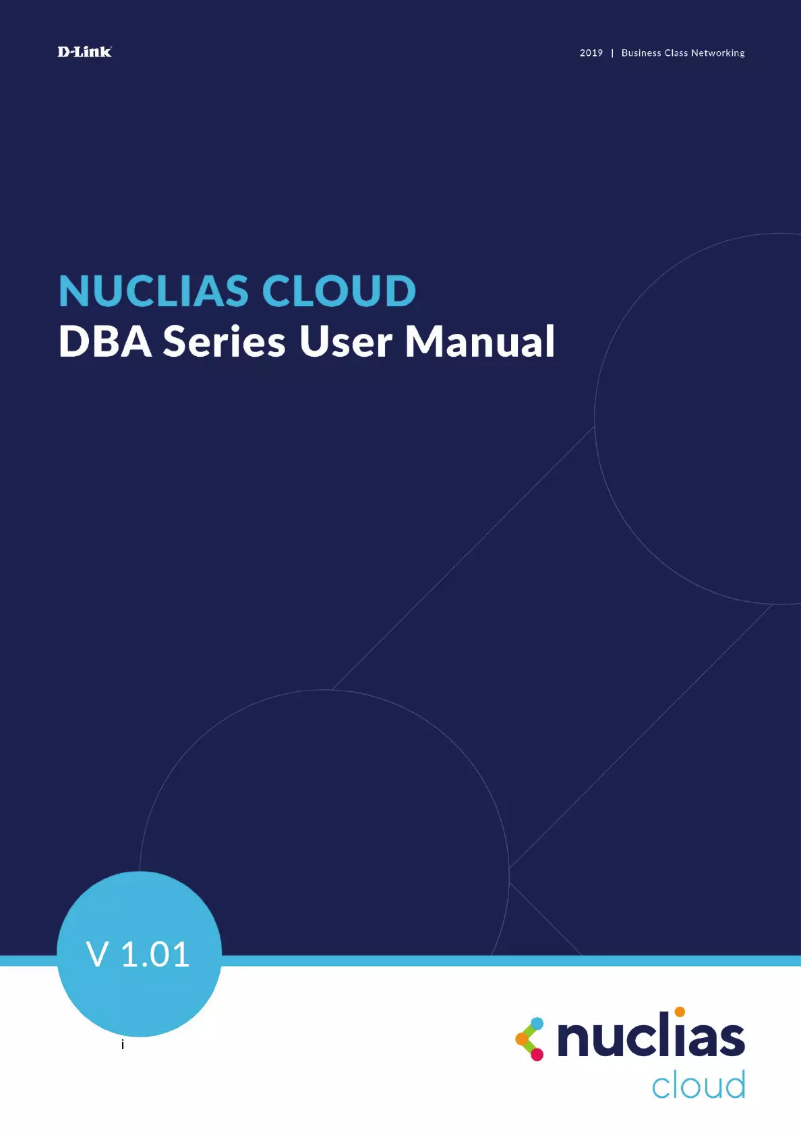 Image de la première page du manuel de l'appareil Nuclias DBA-3621P
