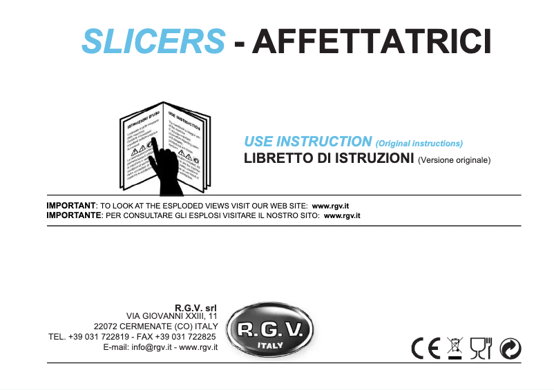 Page 1 de la notice Manuel utilisateur RGV Desy AF 220 AM