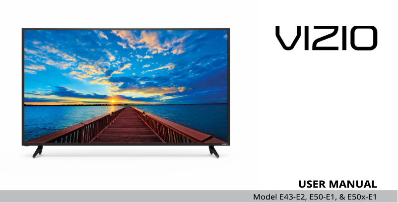 Page 1 de la notice Manuel utilisateur VIZIO E43-E2