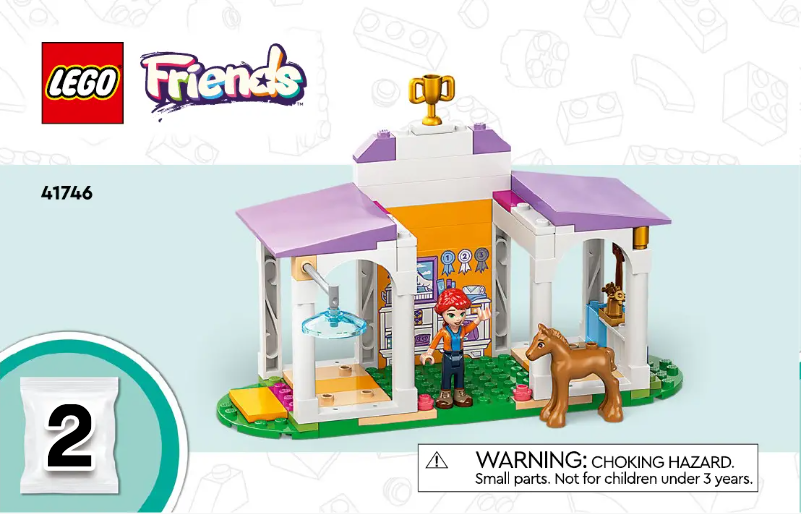 Page 1 de la notice Consignes visuelles Lego Friends 41746