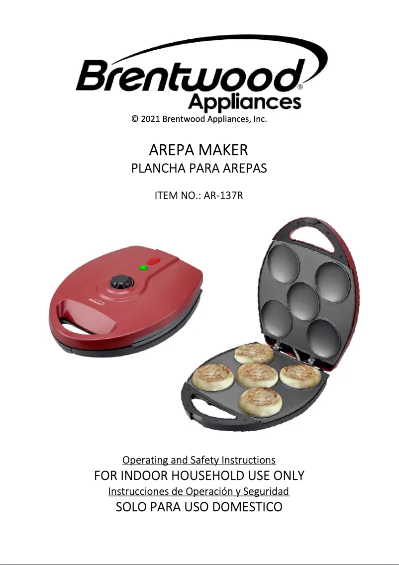 Page 1 de la notice Manuel utilisateur Brentwood AR-137R