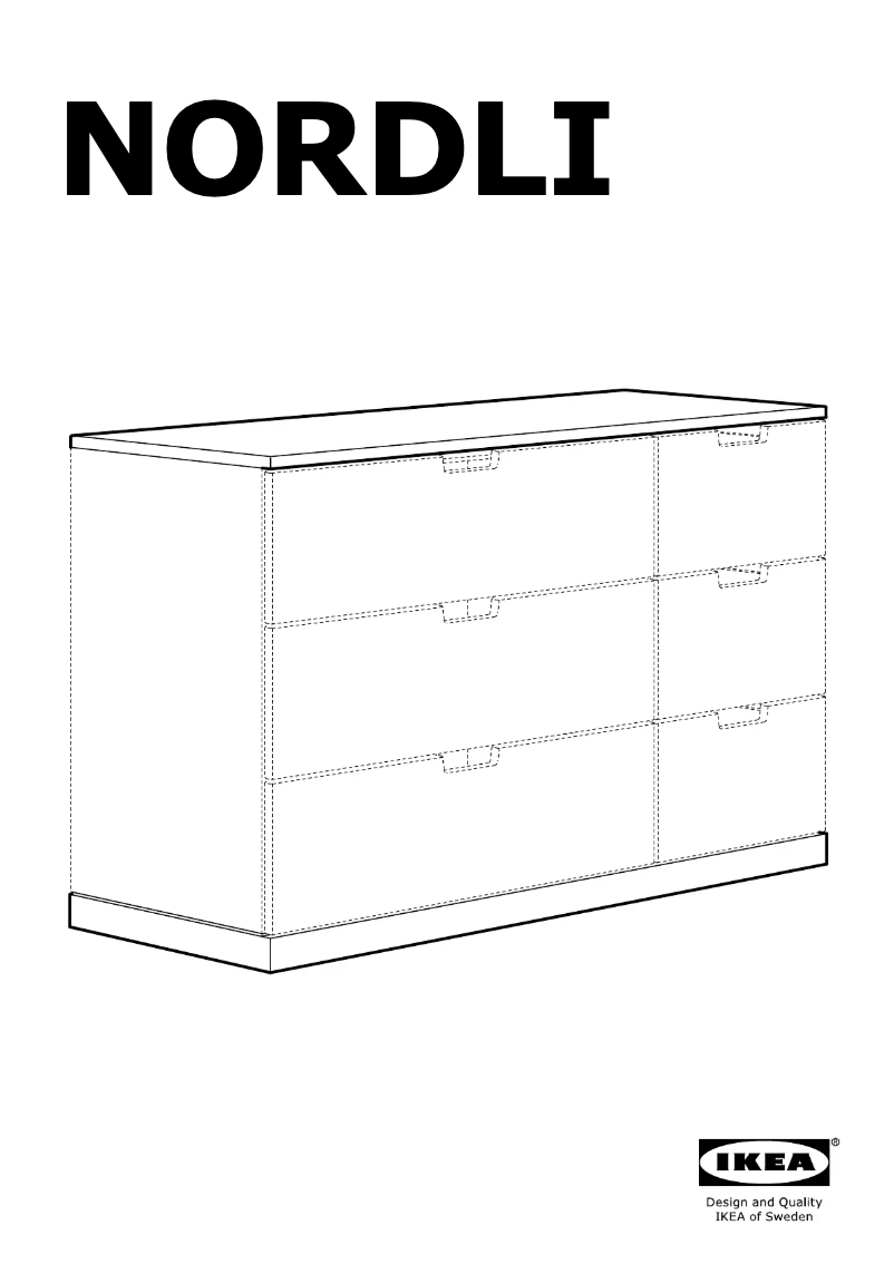 Page 1 de la notice Manuel utilisateur Ikea NORDLI 903.834.76