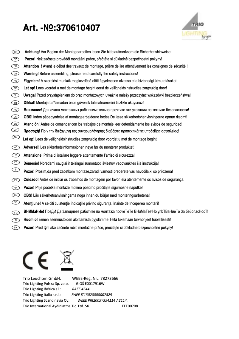 Image de la première page du manuel de l'appareil Opium