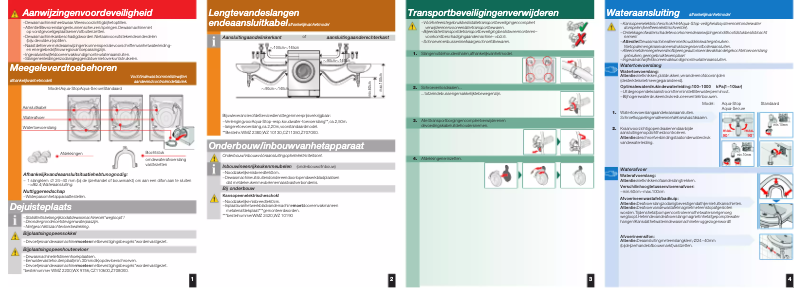 Page 1 de la notice Guide d'installation Constructa CWF14E21NL