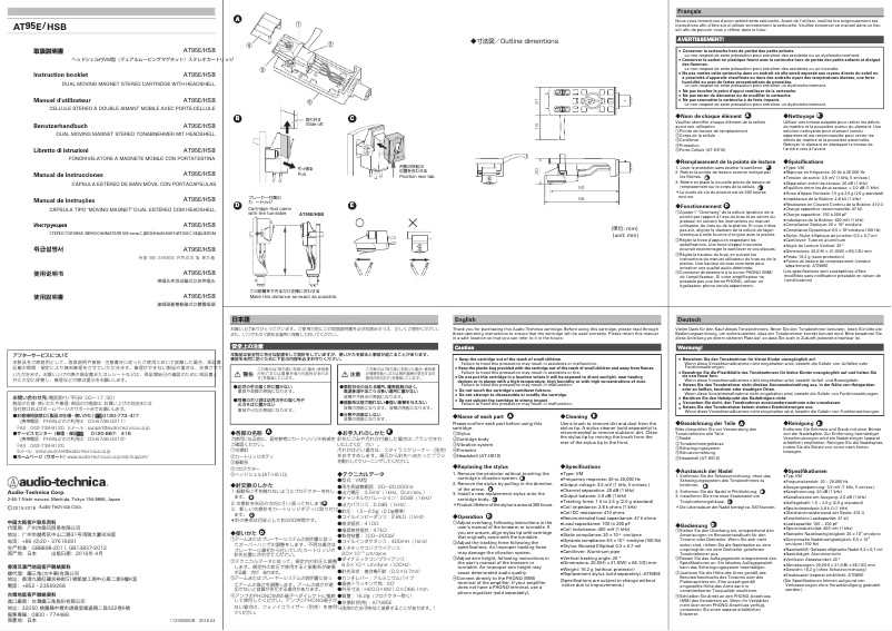 Image de la première page du manuel de l'appareil AT95E/HSB