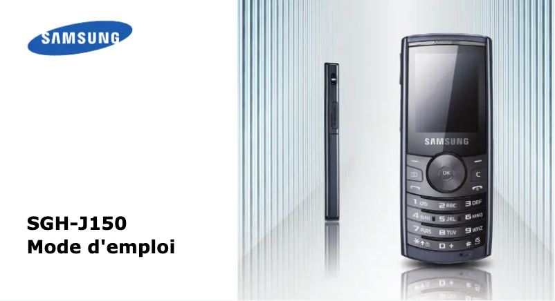 Image de la première page du manuel de l'appareil SGH-J150