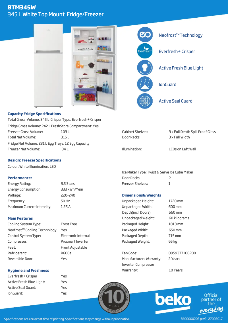 Image de la première page du manuel de l'appareil BTM345W