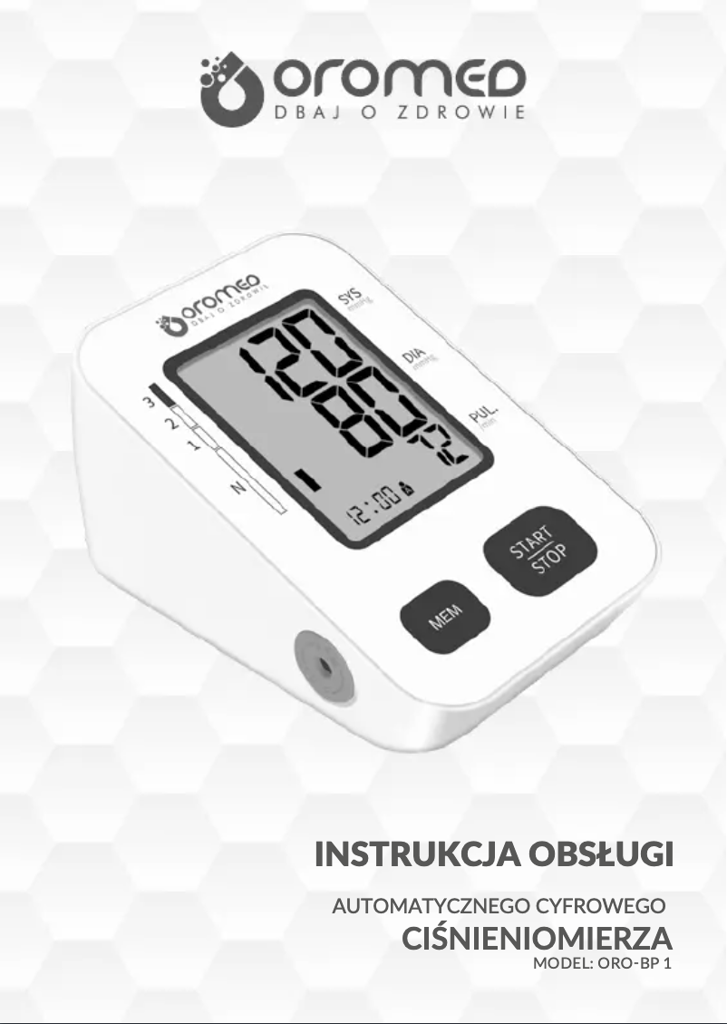 Page 1 de la notice Manuel utilisateur Oromed BP1