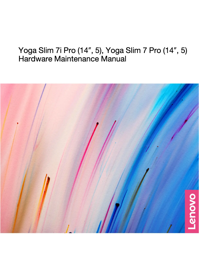 Page n°1 - Manuel utilisateur Lenovo Yoga Slim 7 Pro