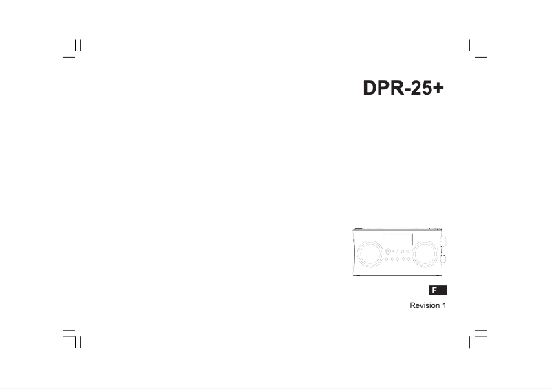 Image de la première page du manuel de l'appareil DPR-25+