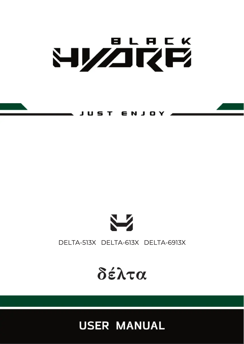 Page 1 de la notice Manuel utilisateur Black Hydra Delta 6913X