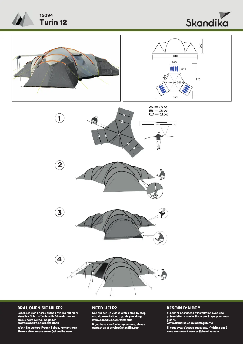 Page n°1 - Manuel utilisateur Skandika Turin 12