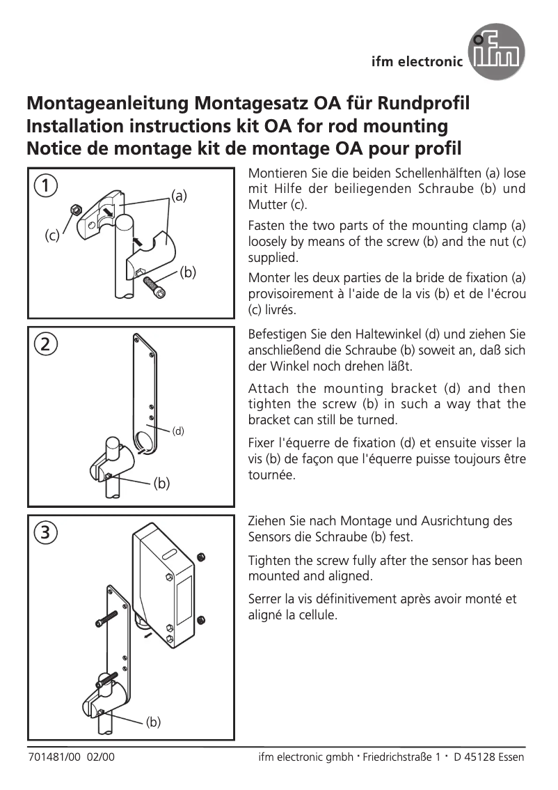 Page n°1 - Manuel utilisateur IFM E20896