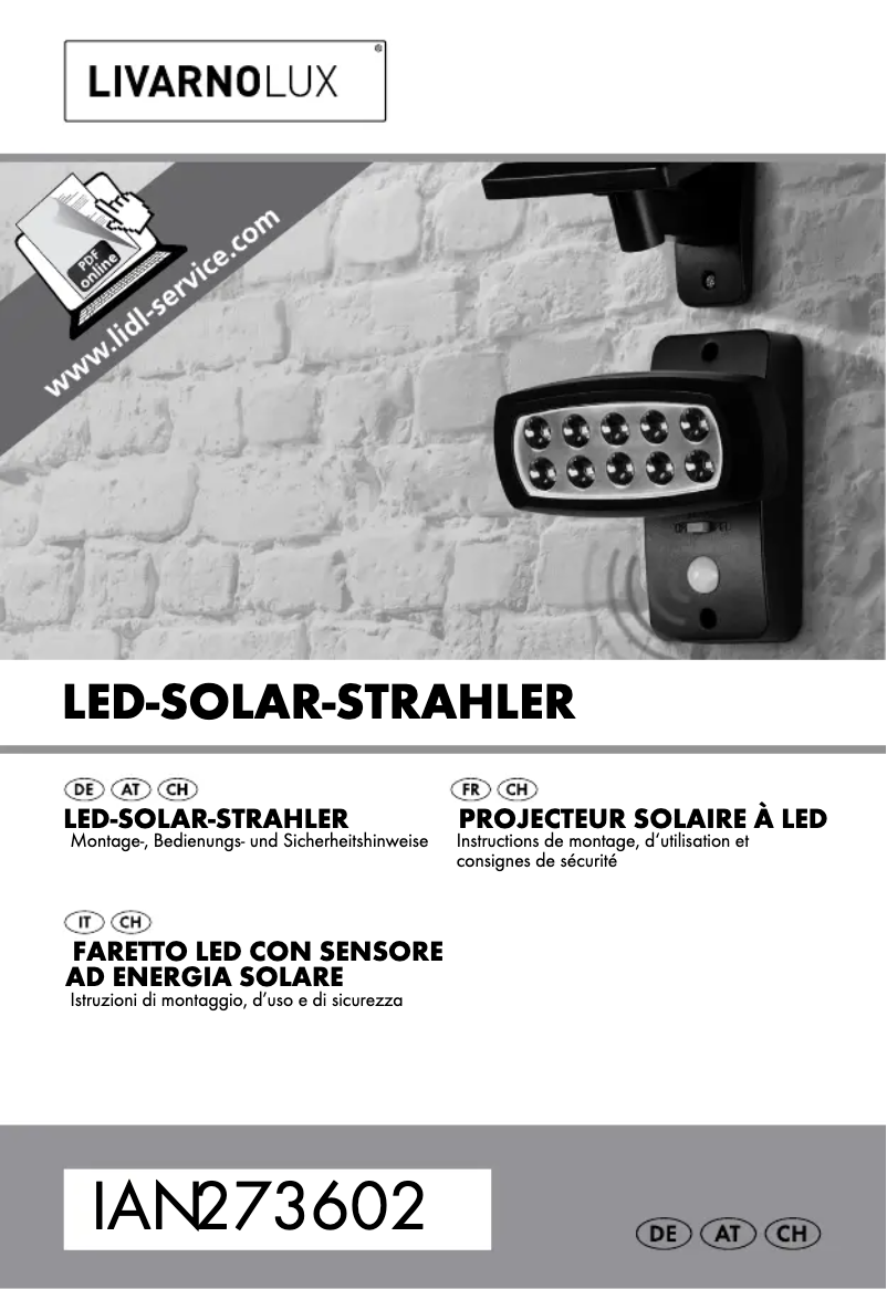 Image de la première page du manuel de l'appareil IAN 273602