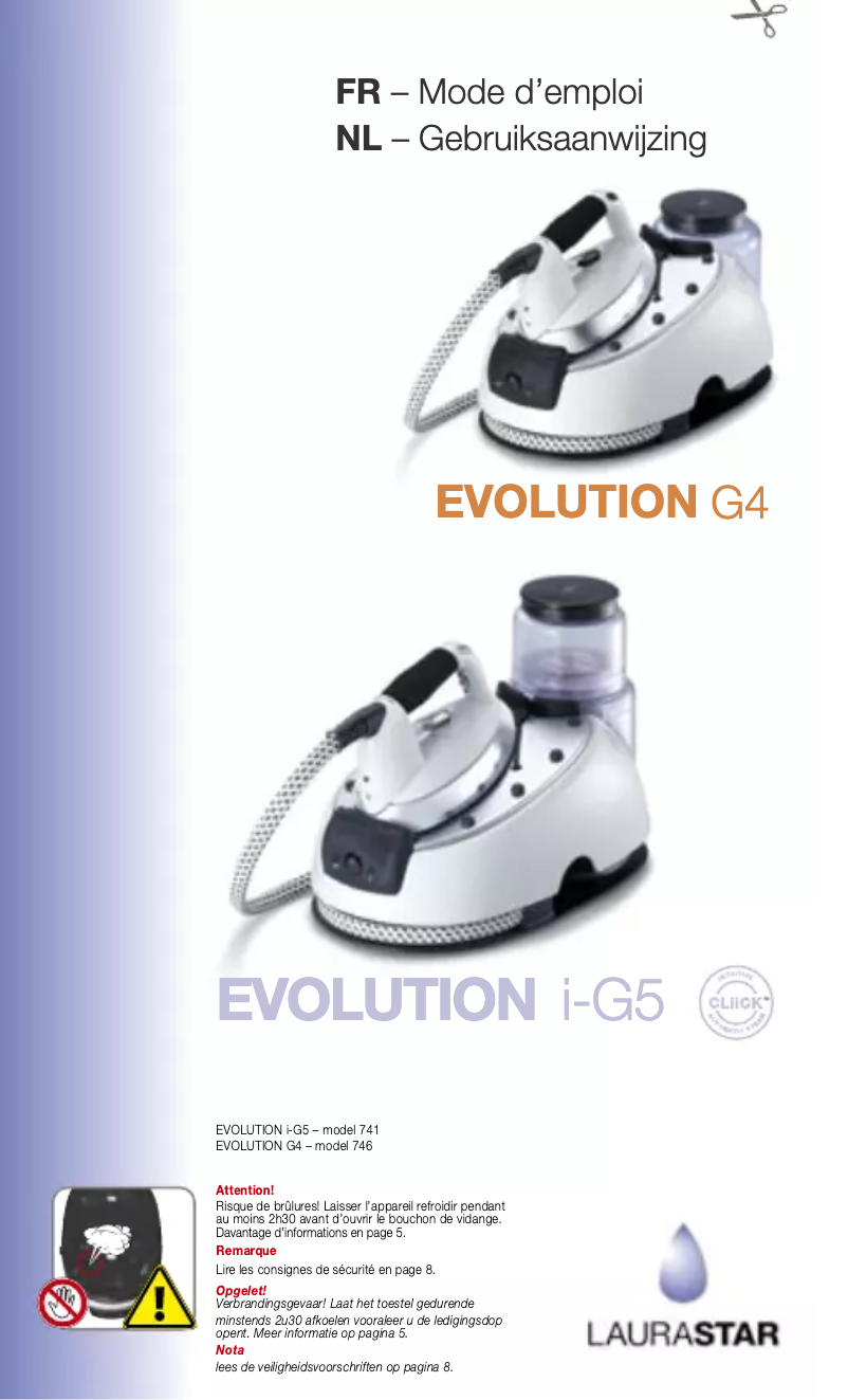 Page n°1 - Manuel utilisateur laurast Evolution G4