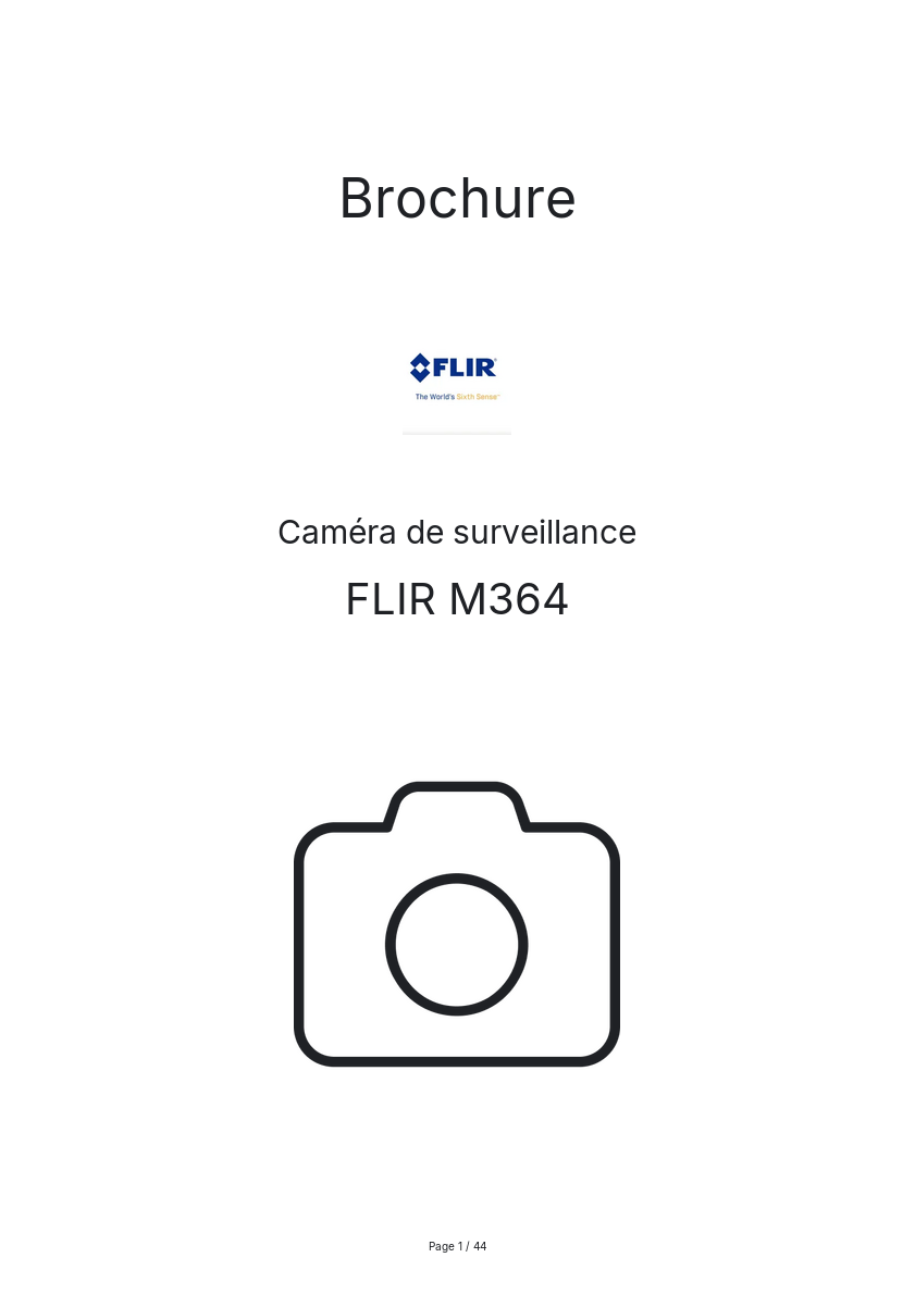 Image de la première page du manuel de l'appareil M364