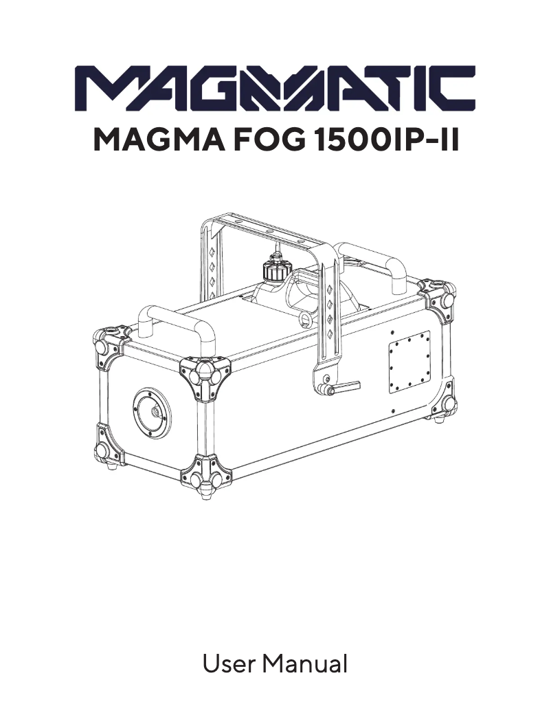 Page n°1 - Manuel utilisateur Magmatic MAGMA FOG 1500 IP