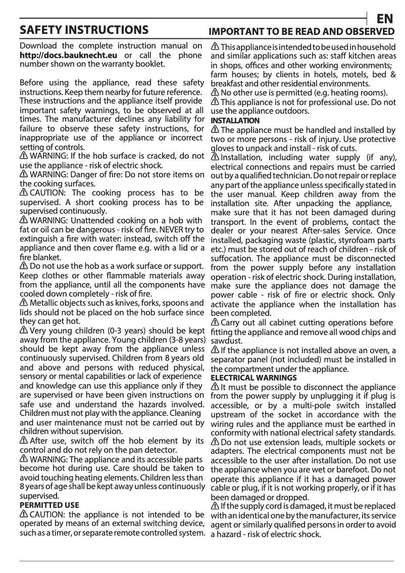 Page 1 de la notice Mode d'emploi Indesit IS 19Q30 NE