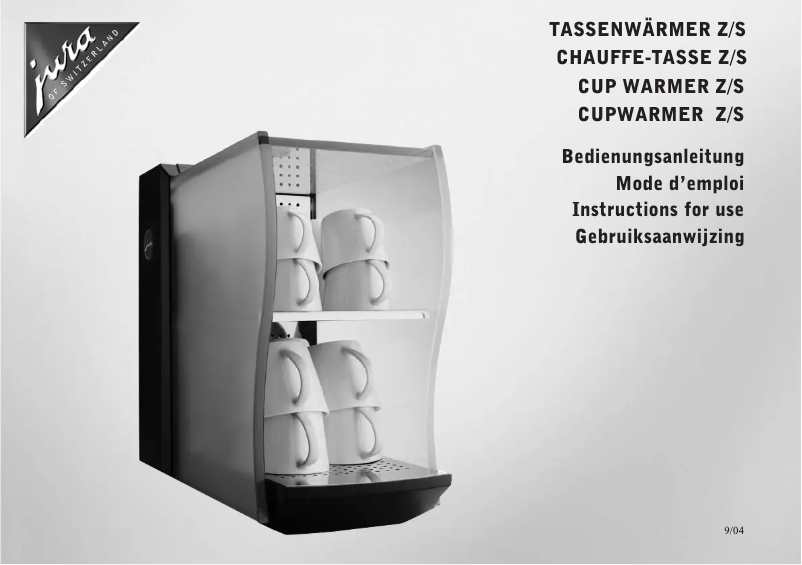 Page 1 de la notice Manuel utilisateur Jura Cup Warmer-Z