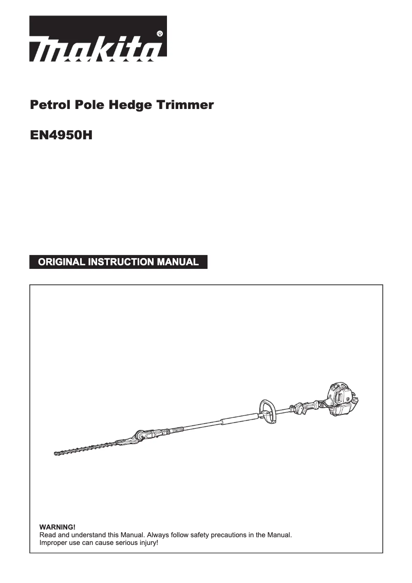 Page 1 de la notice Manuel utilisateur Makita EN4950H