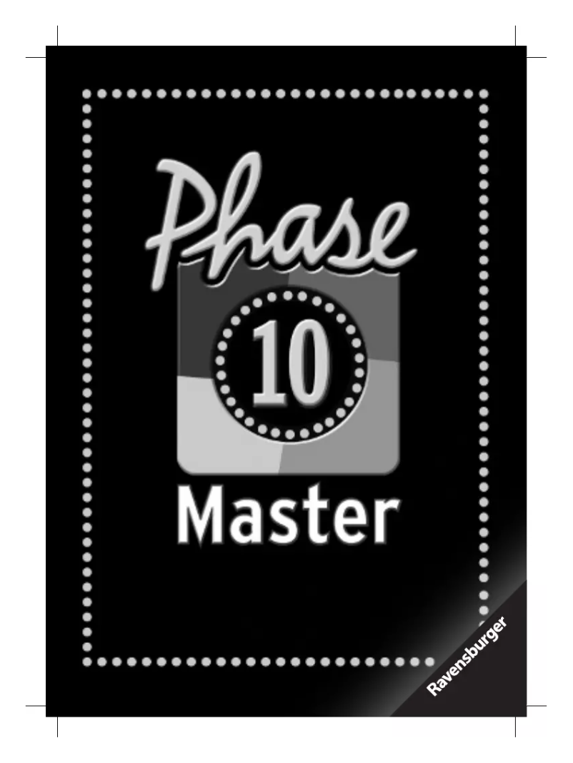 Página 1 del manual Manual de usuario Ravensburger Phase 10 Master
