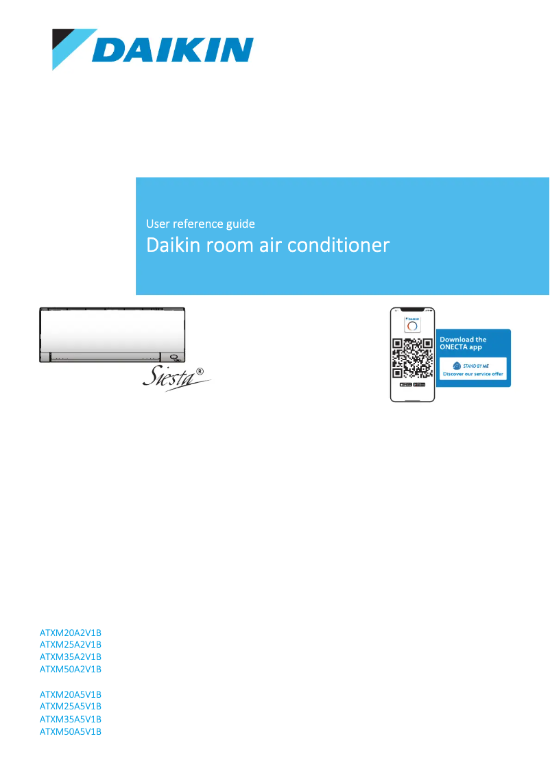 Página 1 del manual Manual de usuario Daikin ATXM20A2V1B