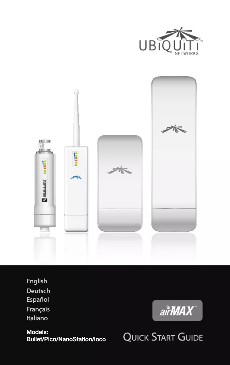 Page n°1 - Manuel utilisateur Ubiquiti Networks Bullet