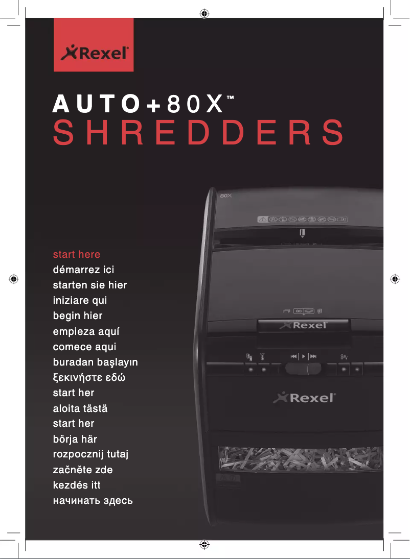 Página 1 del manual Manual de usuario Rexel Auto+ 250X