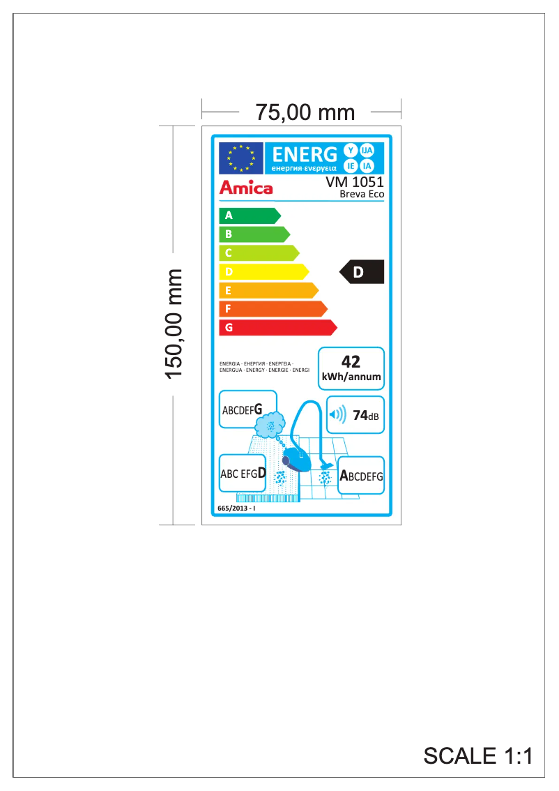 Página 1 del manual Manual de usuario Amica Breva Eco VM 1051