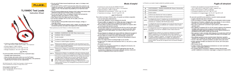 Page n°1 - Instructions / montage Fluke 393