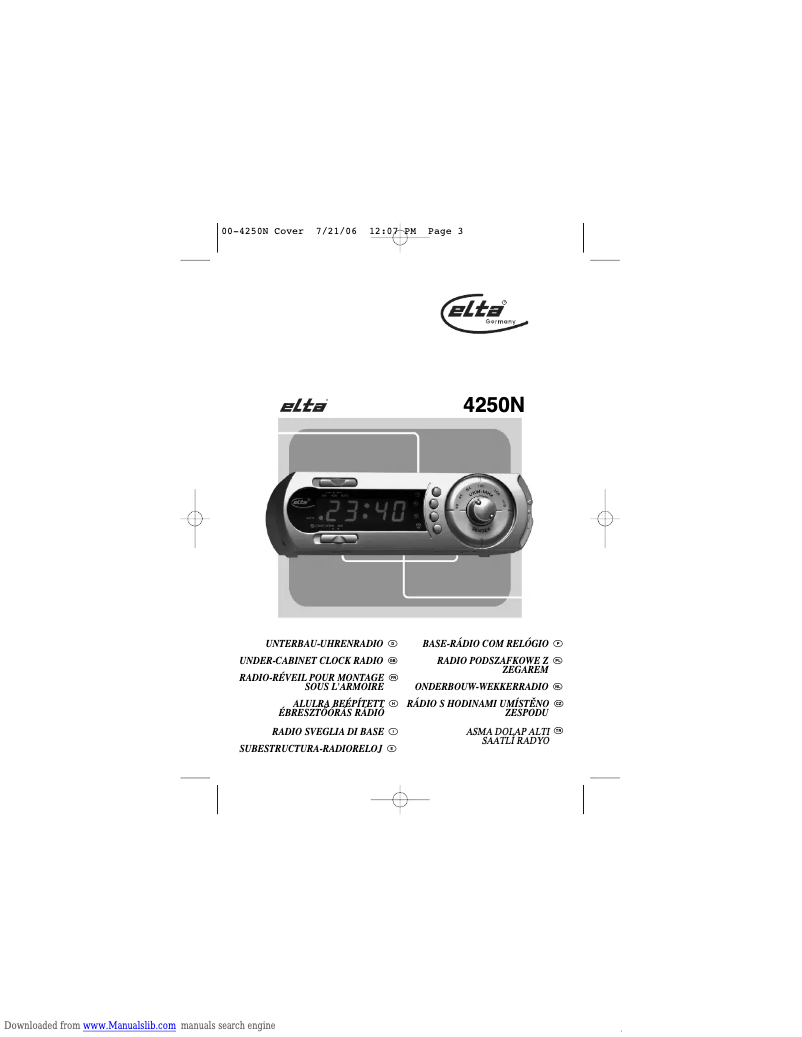 Page 1 de la notice Manuel utilisateur Elta 4250N