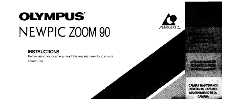 Page 1 de la notice Manuel utilisateur Olympus NewPic Zoom 90