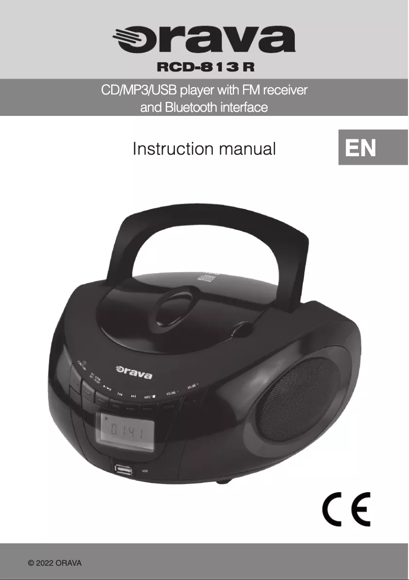 Image de la première page du manuel de l'appareil RCD-813 R