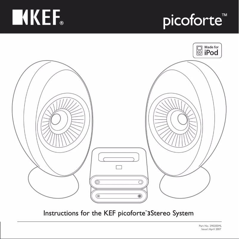 Página 1 del manual Manual de usuario KEF PICOFORTE 3