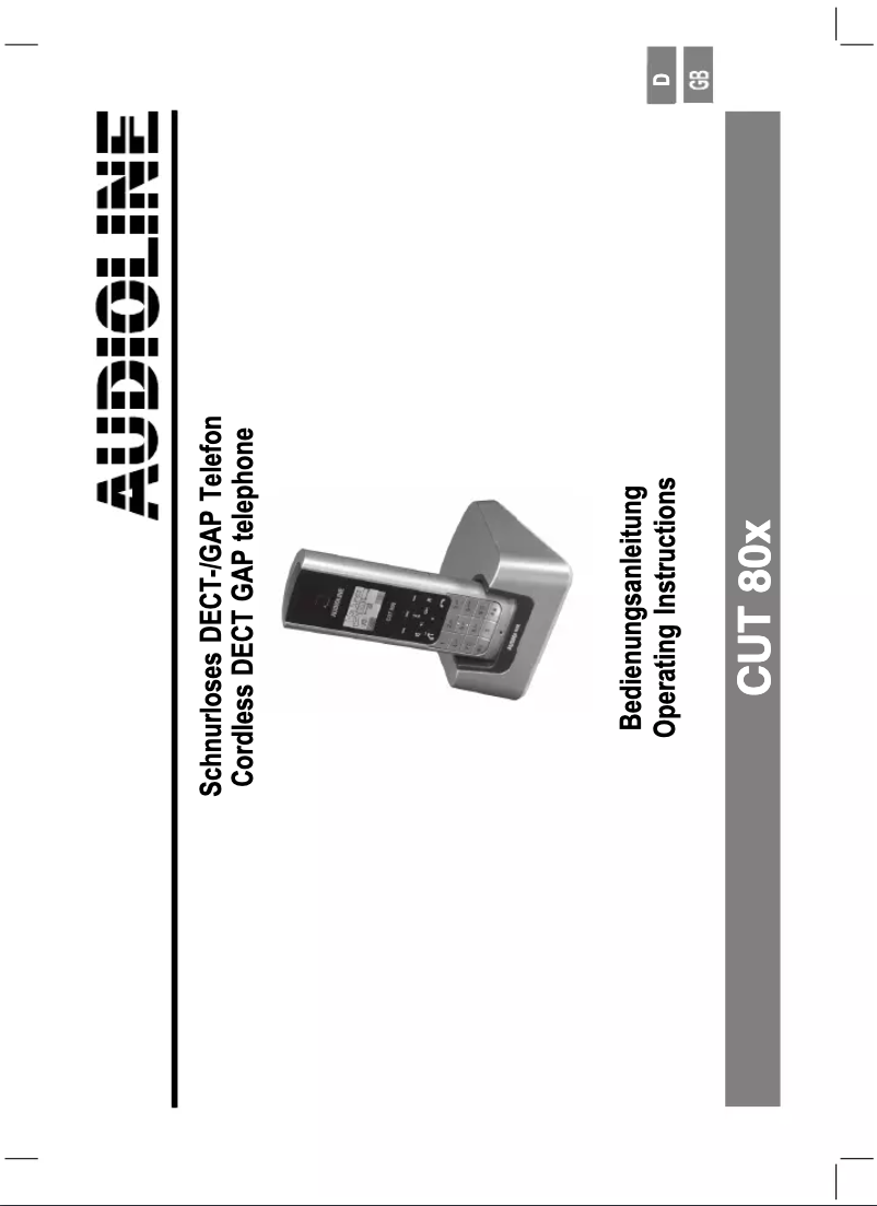 Imagen de la primera página del manual del dispositivo CUT 800