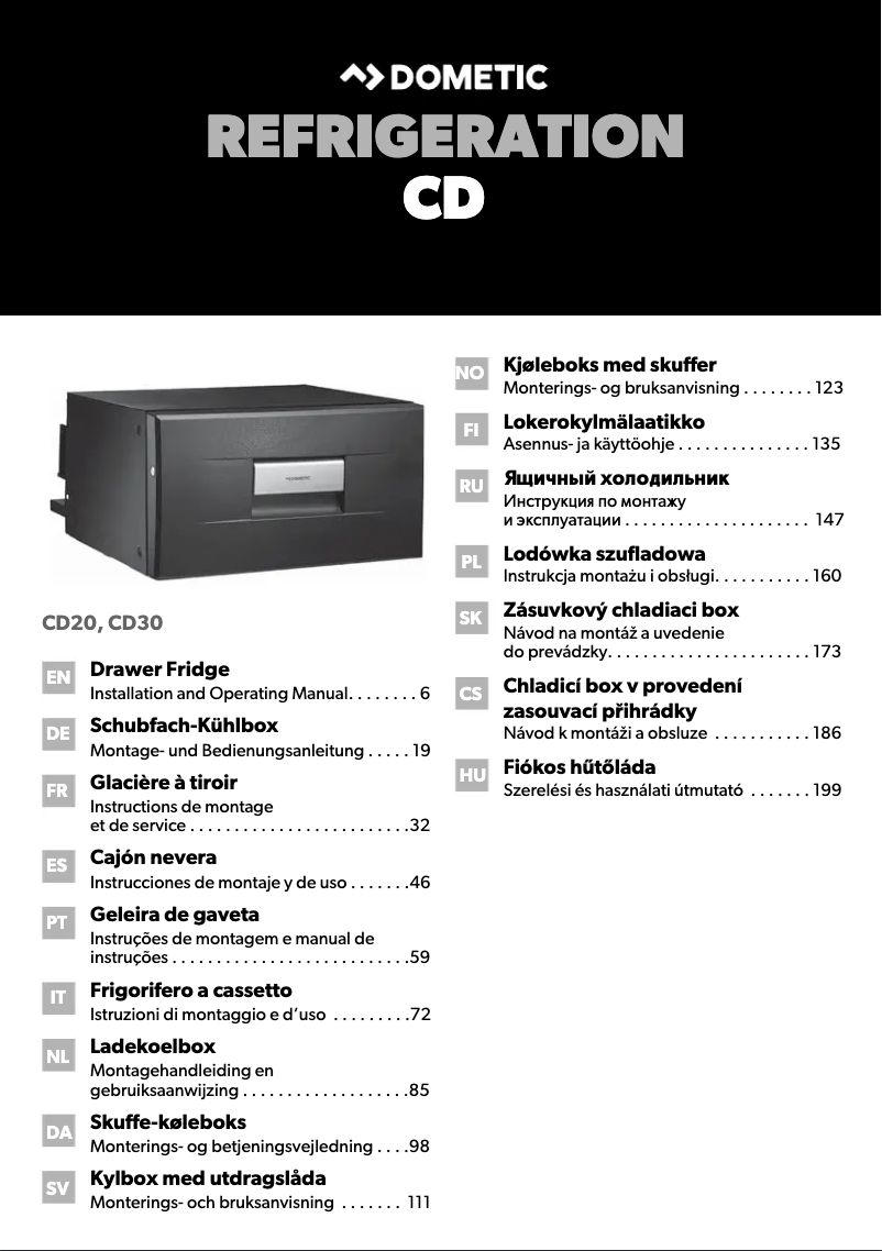 Page 1 de la notice Manuel utilisateur Dometic CoolMatic CD 30S