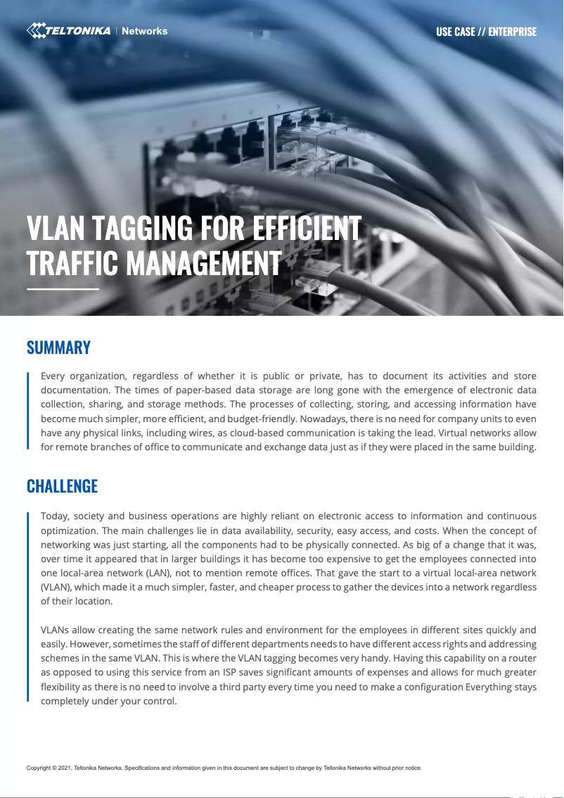 Image de la première page du manuel de l'appareil RUTX08